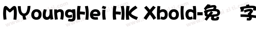 MYoungHei HK Xbold字体转换